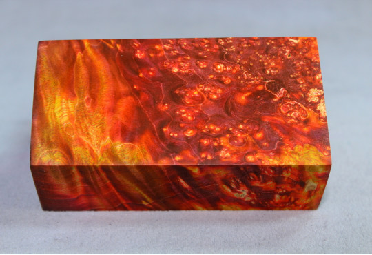 Stabilized Maple Burl Wood Mod Block